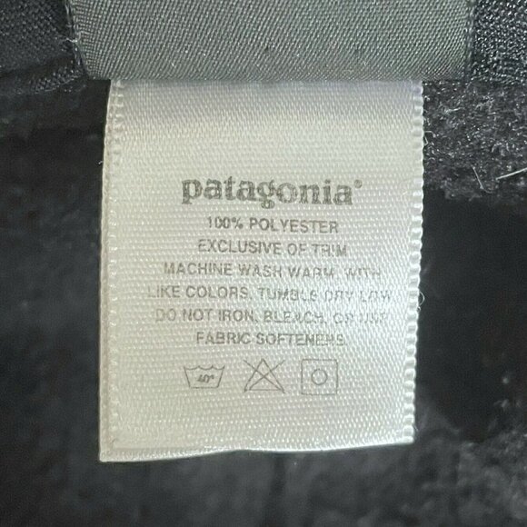 Vintage 90's Patagonia Capilene Black Fleece Womens Sz M 1/4 Zip Pullover - Picture 5 of 7